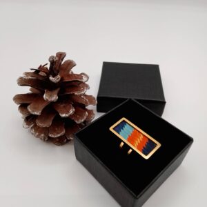 Bague rectangulaire.