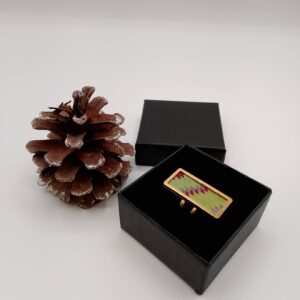 Bague rectangulaire.